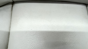 Passenger seat Volvo XC90 16-17 without airbag, electric, grey leather, cracks in leather, worn, scratches, needs cleaning