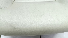 Passenger seat Volvo XC90 16-17 without airbag, electric, grey leather, cracks in leather, worn, scratches, needs cleaning