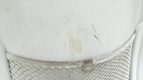 Passenger seat Volvo XC90 16-17 without airbag, electric, grey leather, cracks in leather, worn, scratches, needs cleaning