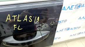 Door assembly front left VW Atlas 18- black LC9X, keyless, R-line, swollen chrome, bumps