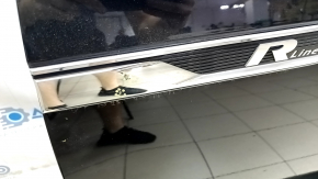 Door assembly front left VW Atlas 18- black LC9X, keyless, R-line, swollen chrome, bumps