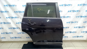 Door assembly rear right VW Atlas 18- black LC9X, keyless, overlay in color, butt