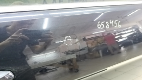 Door assembly rear right VW Atlas 18- black LC9X, keyless, overlay in color, butt