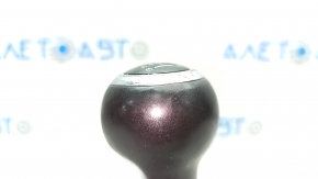 Gear knob Audi A4 B8 13-16 leather black, worn peeling chrome