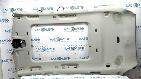 Volvo XC90 16-22 headlining for panoramic windows, for 3rd row, grey, for dry cleaning, creases, scale, torn fasteners