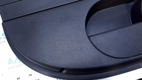 Door trim card front left Jeep Patriot 11-17 black with black insert leather, rubber armrest, for mechanical window lifter, scratches, abrasions, dent