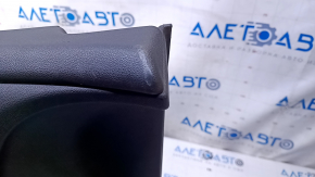 Door trim card front left Dodge Dart 13-16 black with gray insert, armrest black leather, under the button for opening the gas tank flap, scuffs, scratches, abrasions, for dry cleaning