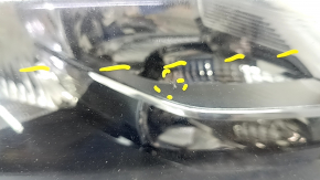 Headlight front right Volvo XC90 16- halogen, sand, bumps, cobweb