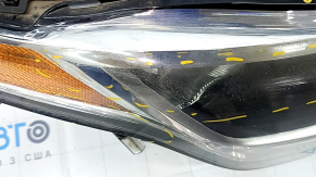 Headlight front right Volvo XC90 16- halogen, sand, bumps, cobweb