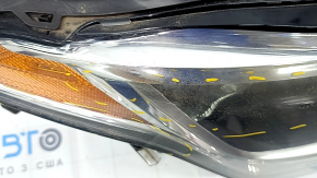 Headlight front right Volvo XC90 16- halogen, sand, bumps, cobweb