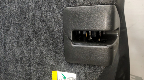Rear row of seats 2 row Ford Fusion mk5 13-15 cloth black, white stitching, faded, scratches, broken fragment