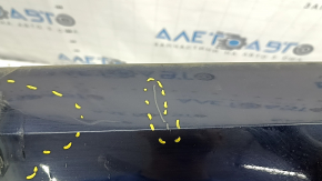 Rear bare bumper lower part Volvo XC90 16-22 for parking sensors, blue, scratches, dents, dented, broken fasteners