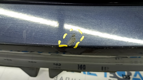 Rear bumper bare upper part Volvo XC90 16-19 without autoparking, blue, crack, scratches