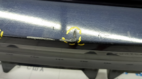 Rear bumper bare upper part Volvo XC90 16-19 without autoparking, blue, crack, scratches