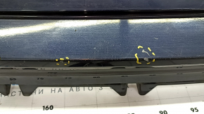 Rear bumper bare upper part Volvo XC90 16-19 without autoparking, blue, crack, scratches