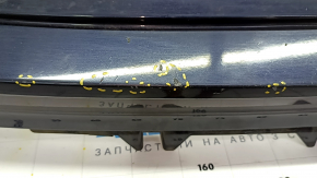 Rear bumper bare upper part Volvo XC90 16-19 without autoparking, blue, crack, scratches