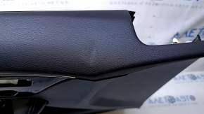 Door trim card front left Infiniti QX30 17- black with black insert leather, armrest black leather, molding black gloss, for adjustment and memory of seats, scratches, scuffs, abrasions, dents