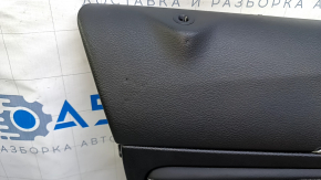 Door trim card front left Infiniti QX30 17- black with black insert leather, armrest black leather, molding black gloss, for adjustment and memory of seats, scratches, scuffs, abrasions, dents
