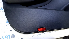 Door trim card front left Infiniti QX30 17- black with black insert leather, armrest black leather, molding black gloss, for adjustment and memory of seats, scratches, scuffs, abrasions, dents