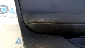 Door trim card front left Infiniti QX30 17- black with black insert leather, armrest black leather, molding black gloss, for adjustment and memory of seats, scratches, scuffs, abrasions, dents