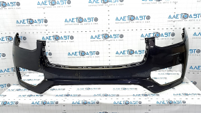 Front bumper bare Volvo XC90 16-19 without headlight washers and park assist, blue, dented, scratches