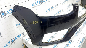 Front bumper bare Volvo XC90 16-19 without headlight washers and park assist, blue, dented, scratches