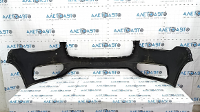 Front bumper bare Volvo XC90 16-19 without headlight washers and park assist, blue, dented, scratches
