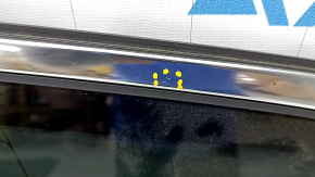Window blind glass rear left Volvo XC90 16-22 tinted, scratches on chrome