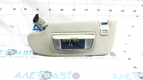 Left visor Ford Fusion mk5 17-20 gray, without hook, with backlight, for cleaning