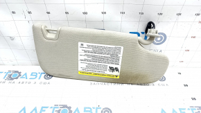Left visor Ford Fusion mk5 17-20 gray, without hook, with backlight, for cleaning