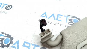 Left visor Ford Fusion mk5 17-20 gray, without hook, with backlight, for cleaning