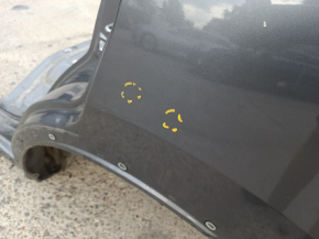 Quarter wing rear left Nissan Rogue Sport 17- on the body, graphite, bumps