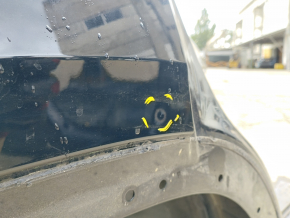 Quarter wing rear right VW Atlas 18 - black, on the body, bumps