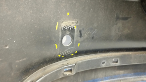 Rear bumper bare Ford Fusion mk5 19-20 for 4 parking sensors without Park Assist, blue, worn, missing parking sensor mount, broken mounts