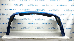 Rear bumper bare Ford Fusion mk5 19-20 for 4 parking sensors without Park Assist, blue, worn, missing parking sensor mount, broken mounts