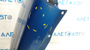 Rear bumper bare Ford Fusion mk5 19-20 for 4 parking sensors without Park Assist, blue, worn, missing parking sensor mount, broken mounts