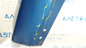 Rear bumper bare Ford Fusion mk5 19-20 for 4 parking sensors without Park Assist, blue, worn, missing parking sensor mount, broken mounts