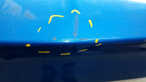 Rear bumper bare Ford Fusion mk5 19-20 for 4 parking sensors without Park Assist, blue, worn, missing parking sensor mount, broken mounts