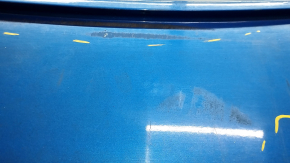 Rear bumper bare Ford Fusion mk5 19-20 for 4 parking sensors without Park Assist, blue, worn, missing parking sensor mount, broken mounts