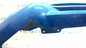 Front bumper bare Ford Fusion mk5 19-20 without parking sensors and towing hook, blue E7, worn, scratches, sawed, broken fasteners