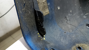 Front bumper bare Ford Fusion mk5 19-20 without parking sensors and towing hook, blue E7, worn, scratches, sawed, broken fasteners