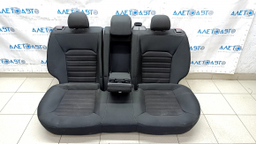 Rear row of seats 2nd row Ford Fusion mk5 17-20 black cloth, needs cleaning, torn