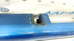 Left threshold Ford Fusion mk5 13-20 blue, with seals, broken fastening, dented fastening, worn