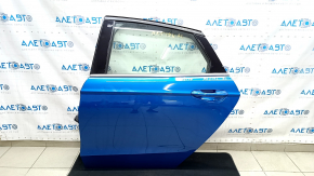 Door assembly rear left Ford Fusion mk5 13-20 blue E7