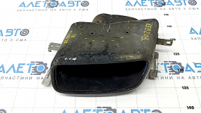 Muffler tip left Volvo XC90 16-22 on bumper, chrome, dented