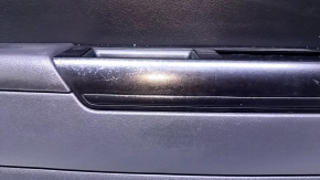 Door trim card front left Jeep Patriot 11-17 black with black insert leather, armrest rubber, scuffs, scratches