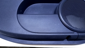 Door trim card front left Jeep Patriot 11-17 black with black insert leather, armrest rubber, scuffs, scratches