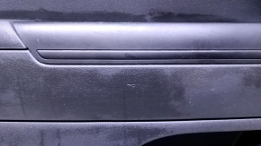Door trim card front left Jeep Patriot 11-17 black with black insert leather, armrest rubber, bumps, dent, abrasions, scratches, crack in fastening
