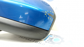 Side mirror left Ford Fusion mk5 19-20 5 pins, heated, BSM, blue, scratches, worn