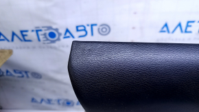 Door trim card front left Infiniti Q50 14- gray, with black leather insert, armrest black leather, molding carbon, without backlight, scratches, abrasions, dents, scuffs